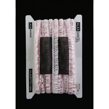 ALKA DANTEL PAMUK KOPANAKİ 10 METRE 400 LASTİKLİ PAMUK AÇIK PEMBE