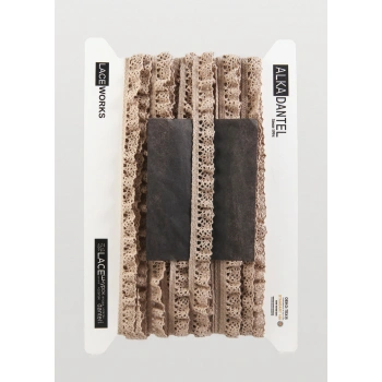 ALKA DANTEL PAMUK KOPANAKİ 10 METRE 400 LASTİKLİ SÜTLÜ KAHVE