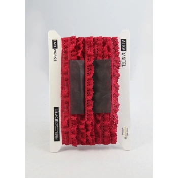 ALKA DANTEL PAMUK KOPANAKİ 10 METRE 400 LASTİKLİ PAMUK BORDO