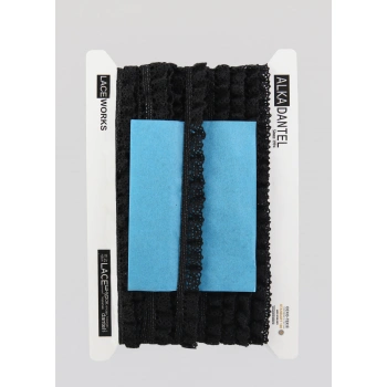 ALKA DANTEL PAMUK KOPANAKİ 10 METRE 400 LASTİKLİ SİYAH