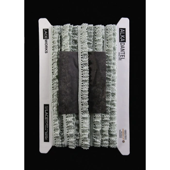 ALKA DANTEL PAMUK KOPANAKİ 10 METRE 400 LASTİKLİ MİNT YEŞİLİ