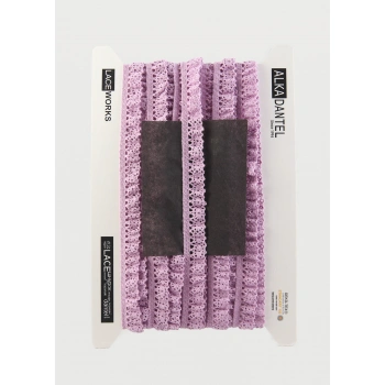 ALKA DANTEL PAMUK KOPANAKİ 10 METRE 400 LASTİKLİ LAVANTA