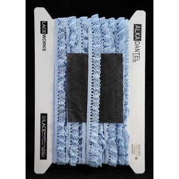 ALKA DANTEL PAMUK KOPANAKİ 10 METRE 400 PAMUK BEBE MAVİ