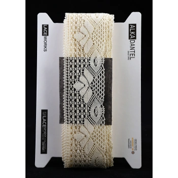 ALKA DANTEL MERSERİZE KOPANAKİ 10 METRE 11627 MERSERİZE CREAM