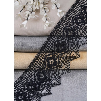 ALKA DANTEL MERSERİZE KOPANAKİ 10 METRE 1421 MERSERİZE BLACK