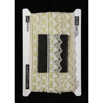 ALKA DANTEL MERSERİZE KOPANAKİ 10 METRE 4053 MERSERİZE CREAM LEMON