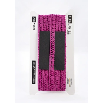 ALKA DANTEL MERSERİZE KOPANAKİ 10 METRE 407 MERSERİZE DARK PİNK
