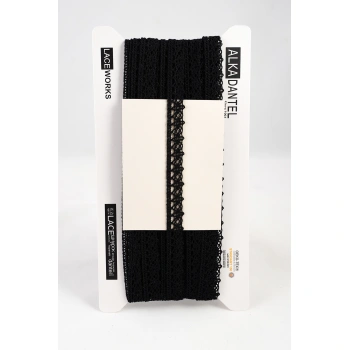 ALKA DANTEL MERSERİZE KOPANAKİ 10 METRE 407 MERSERİZE BLACK