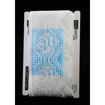 ALKA DANTEL POLYESTER KOPANAKİ 10 METRE 5070-1POLYESTER BEYAZ