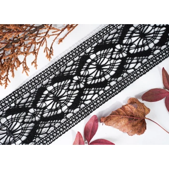 ALKA DANTEL MERSERİZE KOPANAKİ 10 METRE 11356 MERSERİZE BLACK