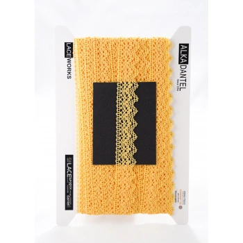 ALKA DANTEL MERSERİZE KOPANAKİ 10 METRE 8752 MERSERİZE YELLOW