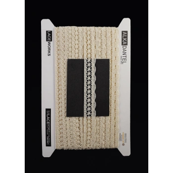 ALKA DANTEL MERSERİZE KOPANAKİ 10 METRE 802 MERSERİZE CREAM