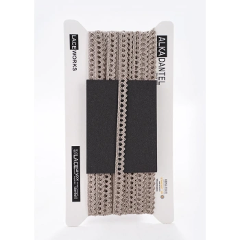 ALKA DANTEL MERSERİZE KOPANAKİ 10 METRE 636 MERSERİZE GREY