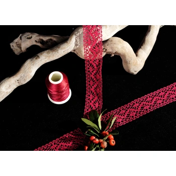 ALKA DANTEL MERSERİZE KOPANAKİ 10 METRE 8752 MERSERİZE BORDEUX