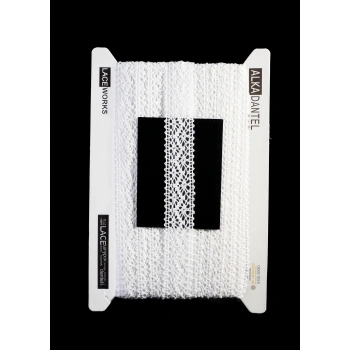 ALKA DANTEL MERSERİZE KOPANAKİ 10 METRE 8752 MERSERİZE WHİTE