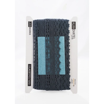 ALKA DANTEL MERSERİZE KOPANAKİ 10 METRE 704 MERSERİZE DARK GREY