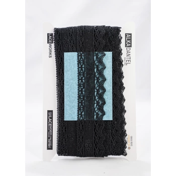 ALKA DANTEL MERSERİZE KOPANAKİ 10 METRE 704 MERSERİZE BLACK