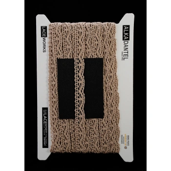 ALKA DANTEL PAMUK KOPANAKİ 10 METRE 324 PAMUK SÜTLÜ KAHVE