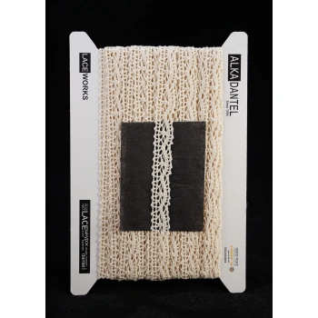 ALKA DANTEL PAMUK KOPANAKİ 10 METRE 324 PAMUK KREM