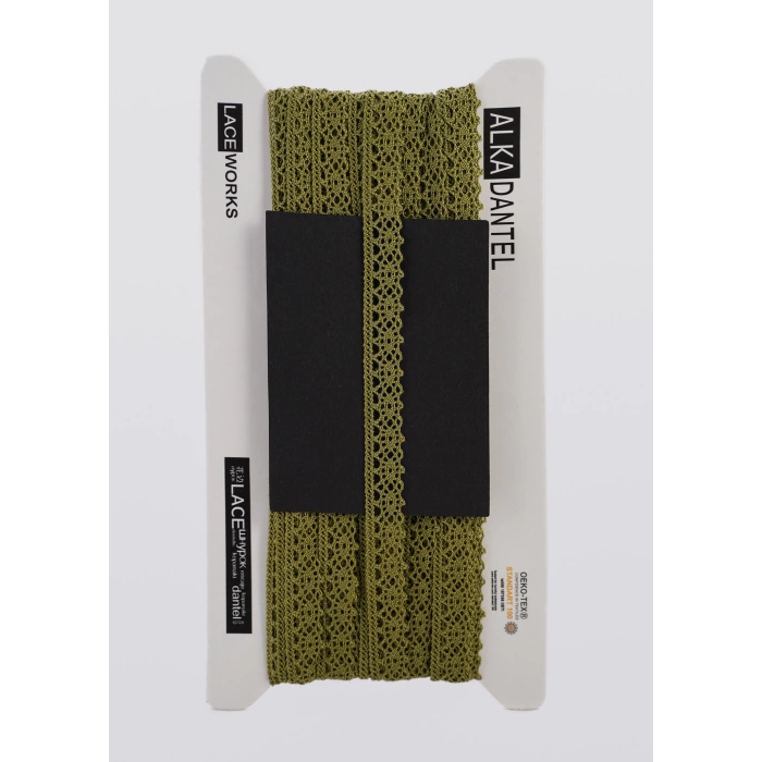 ALKA DANTEL MERSERİZE KOPANAKİ 10 METRE 407 MERSERİZE DARK GREEN