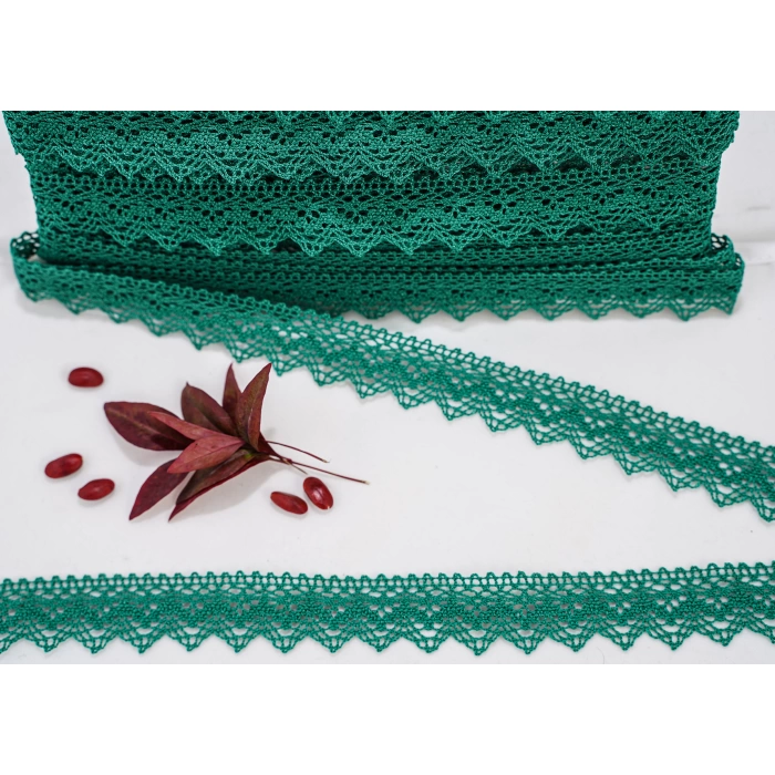 ALKA DANTEL MERSERİZE KOPANAKİ 10 METRE 8752 MERSERİZE GREEN