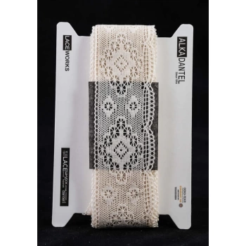 ALKA DANTEL PAMUK KOPANAKİ 10 METRE 930 MERSERİZE BEYAZ