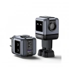 Ugreen Nexode Uno 65W Robot GaN Hızlı Şarj Cihazı 2xUSB-C, 1xUSB-A, Gri