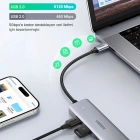 Ugreen USB-C USB 3.0 4 Port USB Hub Çoklayıcı, Gri