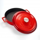 Döküm Beşli Tencere Tava Seti Trendy-Kırmızı