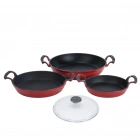 Lava Cam Kapaklı 3li Sahan Seti (16 Cm - 20 Cm-24cm)