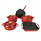 Lava Chef 8 Parça Döküm Kırmızı Pişirme Seti