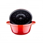 Lava New Heritage Yuvarlak 22 cm Döküm Tencere-Kırmızı