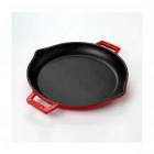 Lava Döküm Metal Kulplu 30 cm Yuvarlak Kızartma Tavası