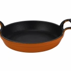 Lava Döküm Sekizli Tencere Tava Seti Trendy Turuncu(Silikon Tutacak Hediyeli)