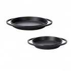Lava Döküm Yuvarlak Kulplu 16-20 cm Tava Sahan Siyah