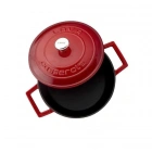 Lava Folk 22 cm Yuvarlak Derin Döküm Kırmızı Tencere