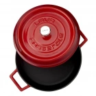 Lava Lava Trendy 28 cm Yayvan Döküm Kırmızı Tencere