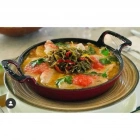 Lava Yuvarlak Yekpare Kulplu Turuncu 20 cm Döküm Sahan