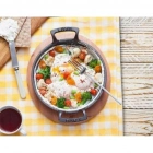 Lava Yuvarlak Yekpare Kulplu Mavi 20 cm Döküm Sahan