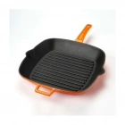 Lava Metal Saplı 26X32 cm Turuncu Izgara Tava