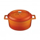 Lava Trendy 24 cm Yuvarlak Turuncu Döküm Tencere