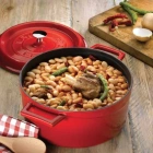 Lava Trendy 28 cm Yuvarlak Döküm Kırmızı Tencere