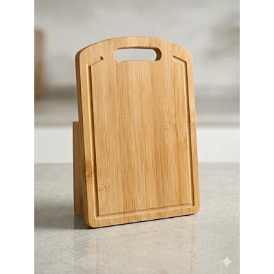 Pirge Bambu Oluklu Kesme Tahtası 28x20 cm