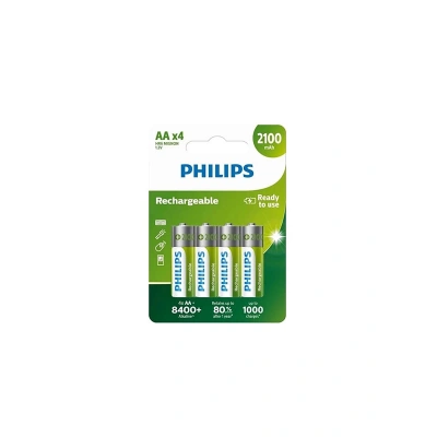 Philips Şarj Edilebilir 2100 mAh 4lü AA Kalem Pil