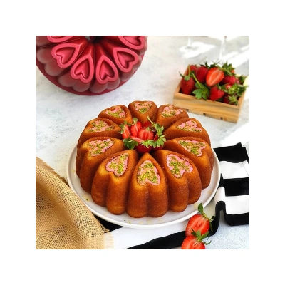 Amboss Ametist Titanyum Kaplama Döküm Kek Kalıbı - Sarı