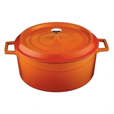 Lava Trendy 20 cm Yuvarlak Döküm Turuncu Tencere