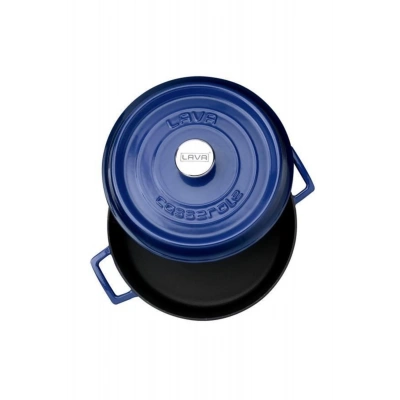 Lava Trendy Mavi 24 cm Döküm Yayvan Tencere
