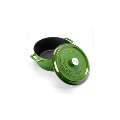 Lava Trendy 24 cm Yuvarlak Yeşil Döküm Tencere