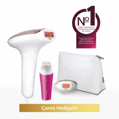 Philips Lumea Lazer Epilasyon IPL Tüy Alma Cihazı,Çanta ve Yüz Temizleme Cihazı HEDİYELİ, BRI924/00