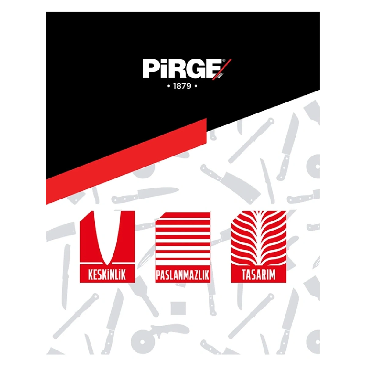 Pirge Ecco Evde Kasap Bıçak Seti 3 Paraç 35143